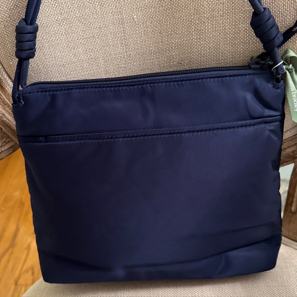 Vera Bradley Original Hipster Crossbody Bag Peacoat Navy Blue Microfiber - Picture 3 of 5
